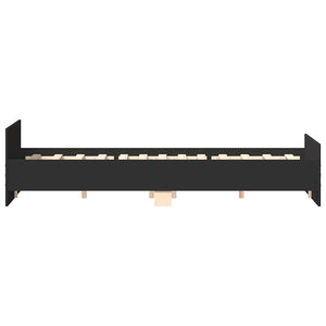Bettgestell Schwarz 200x200 cm