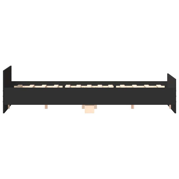 Bettgestell Schwarz 200x200 cm