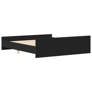 Bettgestell Schwarz 200x200 cm