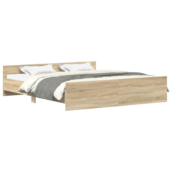 Bettgestell Sonoma-Eiche 200x200 cm