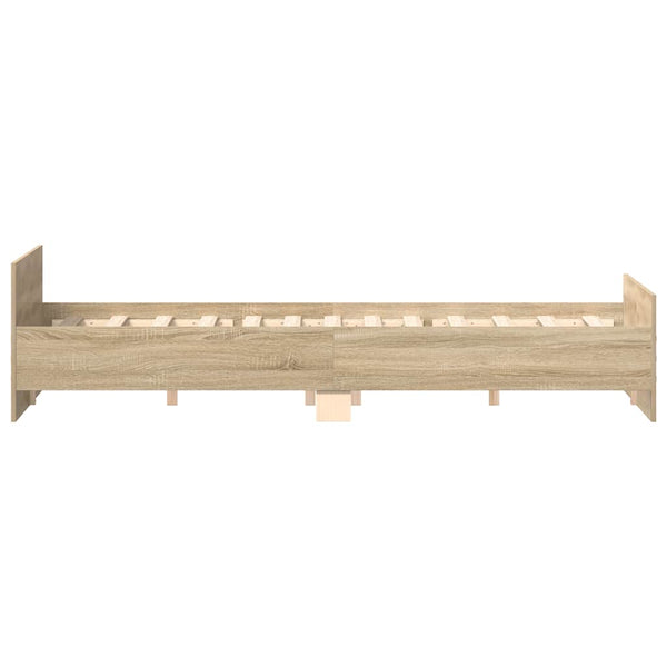 Bettgestell Sonoma-Eiche 200x200 cm