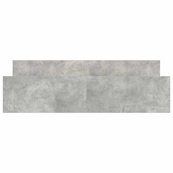 Bettgestell Betongrau 200x200 cm
