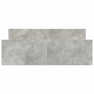 vidaXL Cadre de lit avec tête et pied de lit Gris béton 120x200 cm