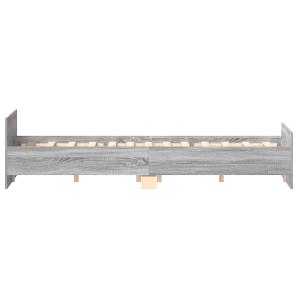 Bettgestell Grau Sonoma 120x200 cm