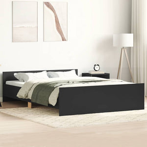 Bettgestell Schwarz 140x200 cm