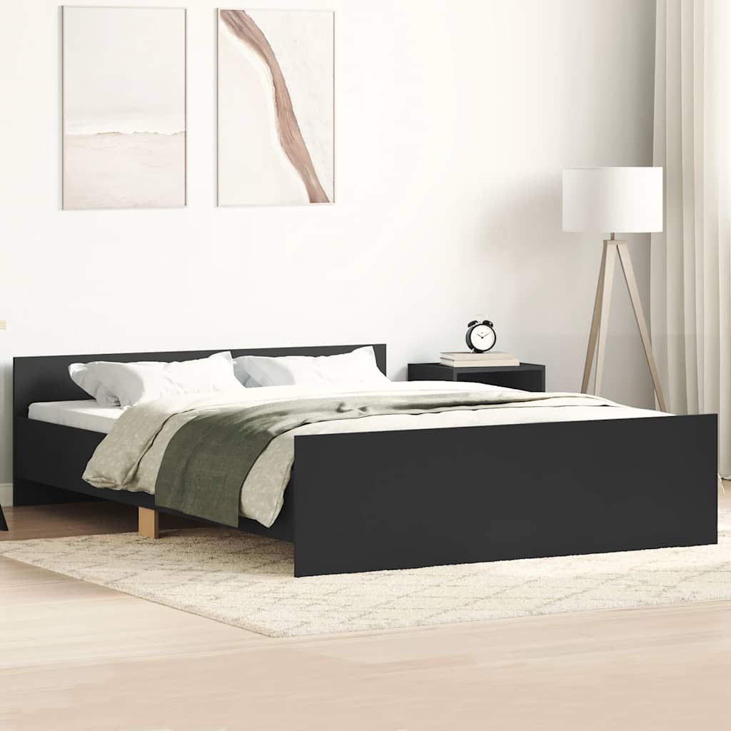 Bettgestell Schwarz 140x200 cm