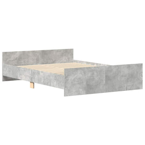 Bettgestell Betongrau 140x200 cm