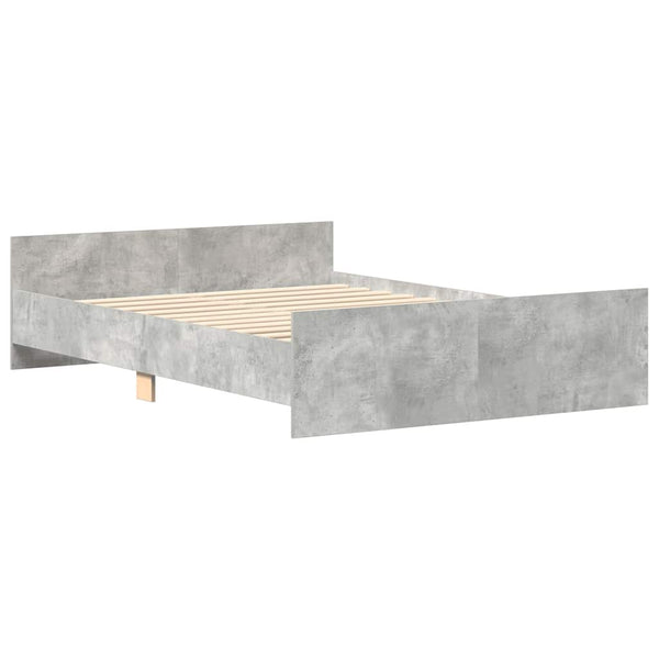 Bettgestell Betongrau 140x200 cm