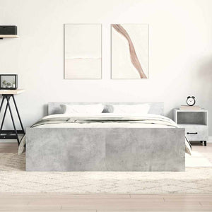 Bettgestell Betongrau 140x200 cm