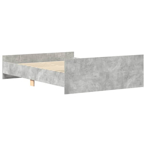 Bettgestell Betongrau 140x200 cm