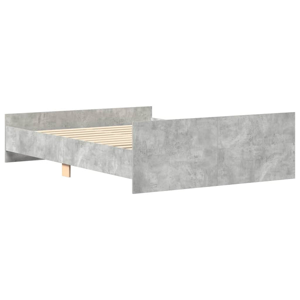 Bettgestell Betongrau 140x200 cm