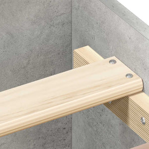 Bettgestell Betongrau 140x200 cm
