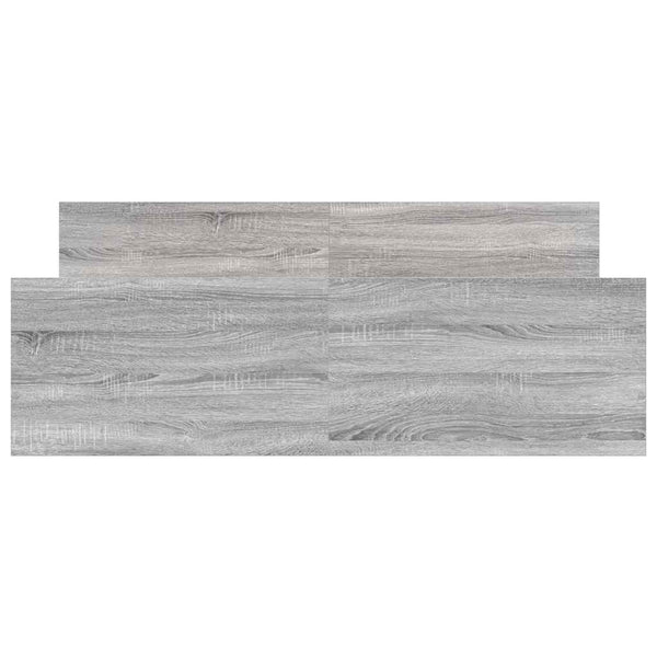 Bettgestell 140x200 cm Grau Sonoma