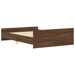 Bettgestell Braun Eiche 140x200 cm