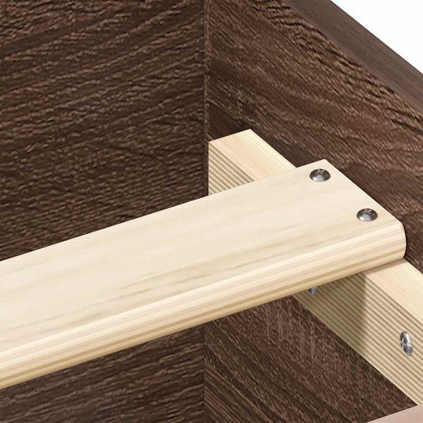 Bettgestell Braun Eiche 140x200 cm