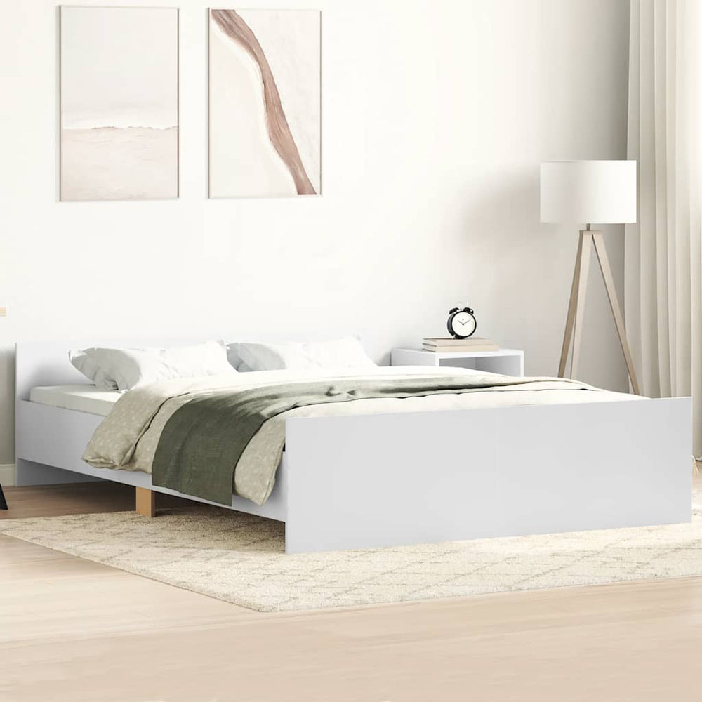 Bettgestell Weiß 150x200 cm