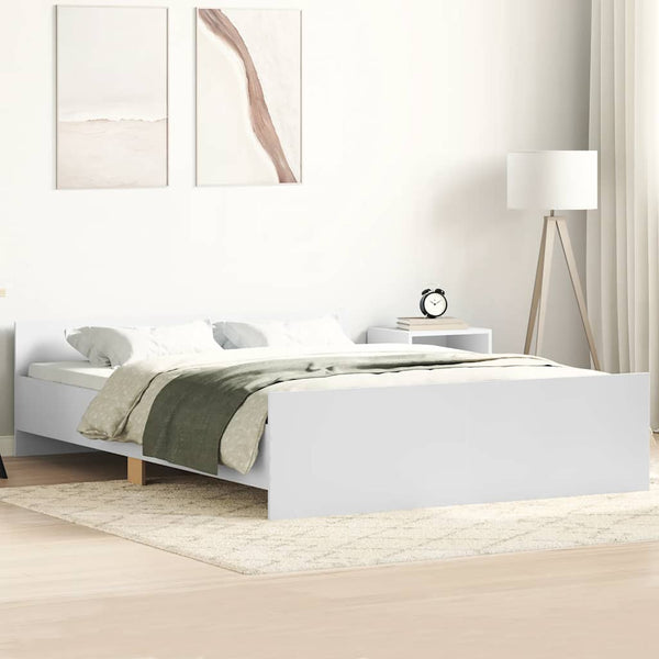 Bettgestell Weiß 150x200 cm