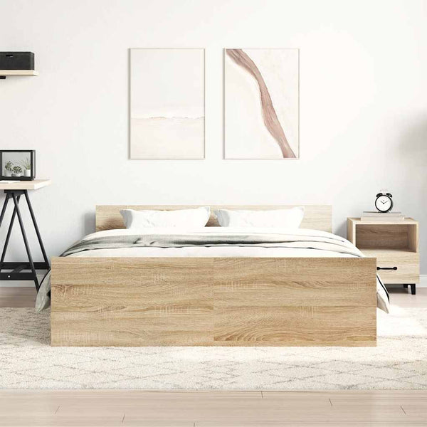 Bettgestell Sonoma-Eiche 150x200 cm