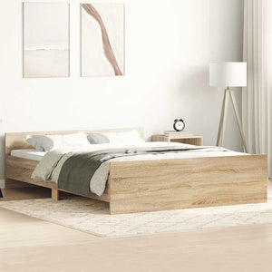 Bettgestell Sonoma-Eiche 150x200 cm