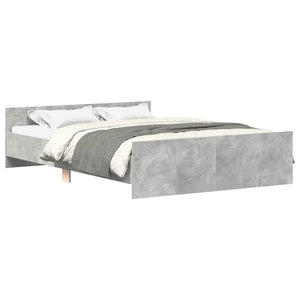 Bettgestell Betongrau 150x200 cm