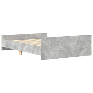 Bettgestell Betongrau 150x200 cm