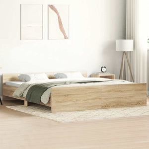Bettgestell Sonoma-Eiche 160x200 cm