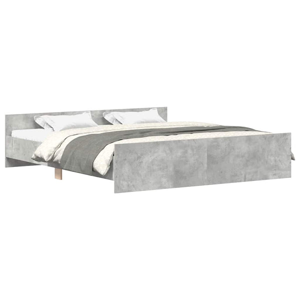 Bettgestell Betongrau 160x200 cm