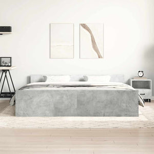 Bettgestell Betongrau 160x200 cm