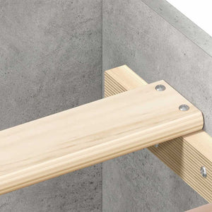 Bettgestell Betongrau 160x200 cm