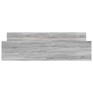Bettgestell 160x200 cm Grau Sonoma