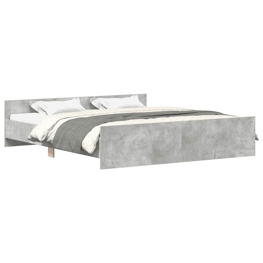 Bettgestell Betongrau 180x200 cm