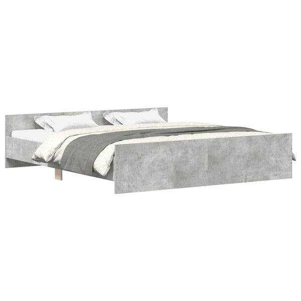 Bettgestell Betongrau 180x200 cm
