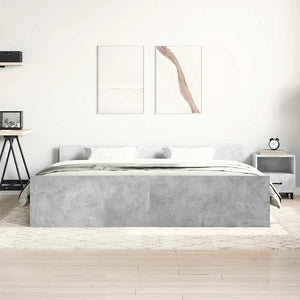 Bettgestell Betongrau 180x200 cm