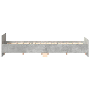 Bettgestell Betongrau 180x200 cm