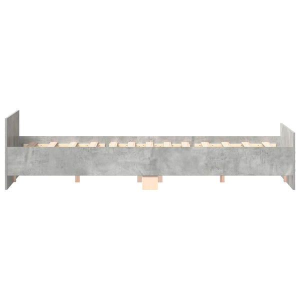 Bettgestell Betongrau 180x200 cm