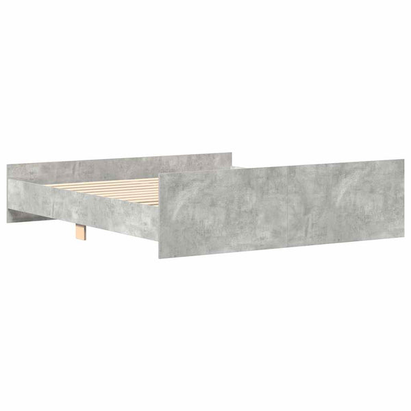 Bettgestell Betongrau 180x200 cm