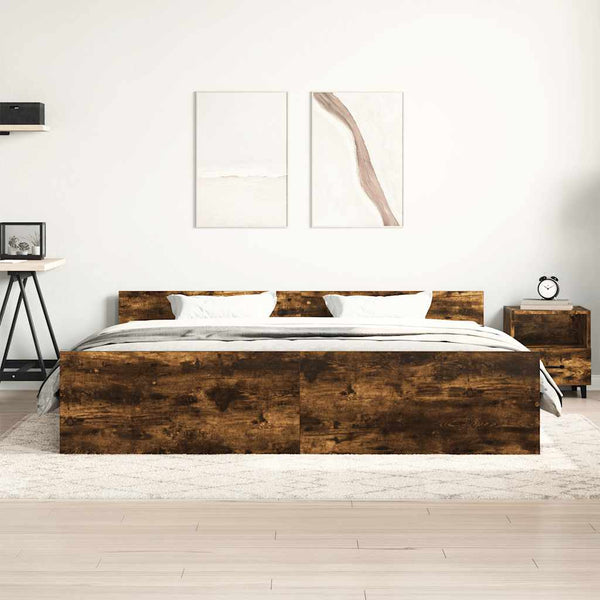 Bettgestell Räuchereiche 180x200 cm