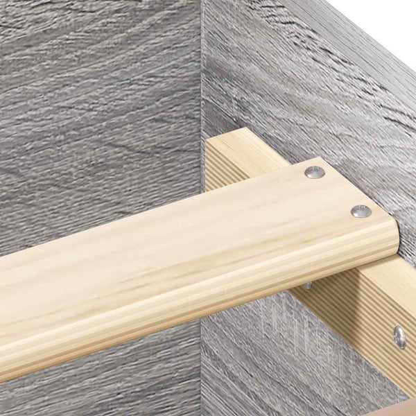 Bettgestell Grau Sonoma 120x190 cm