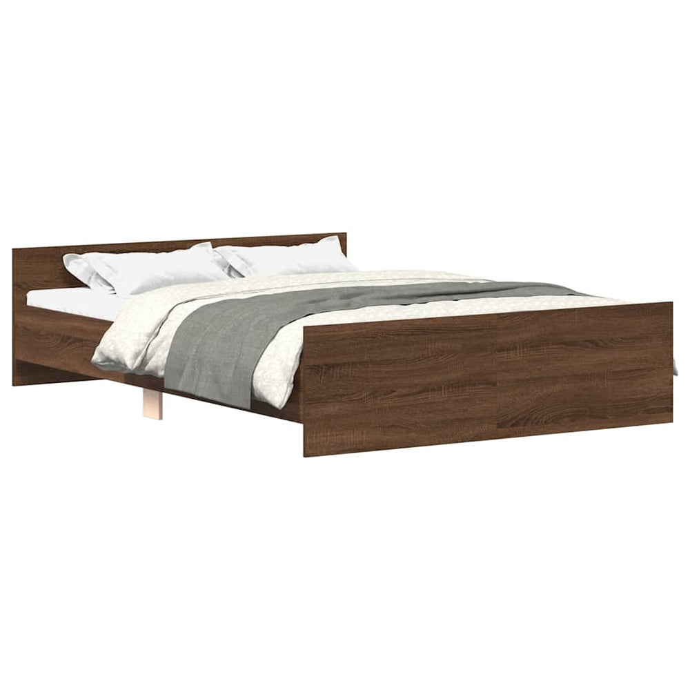 Bettgestell Braun Eiche 120x190 cm