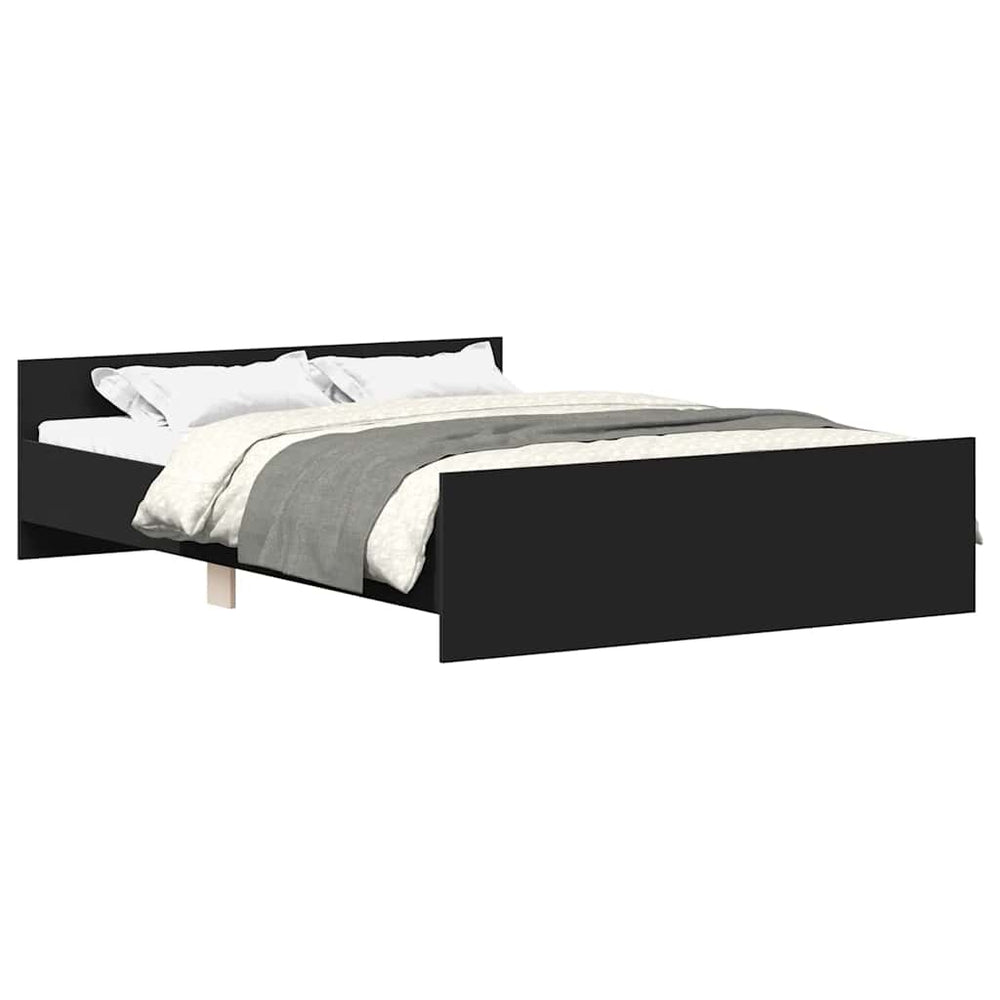 Bettgestell Schwarz 140x190 cm