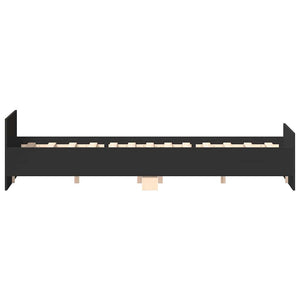 Bettgestell Schwarz 140x190 cm
