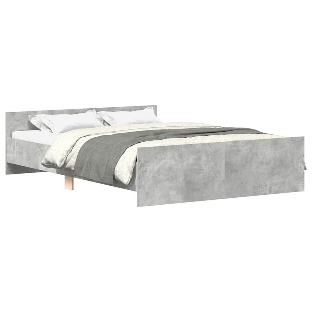 Bettgestell Betongrau 140x190 cm