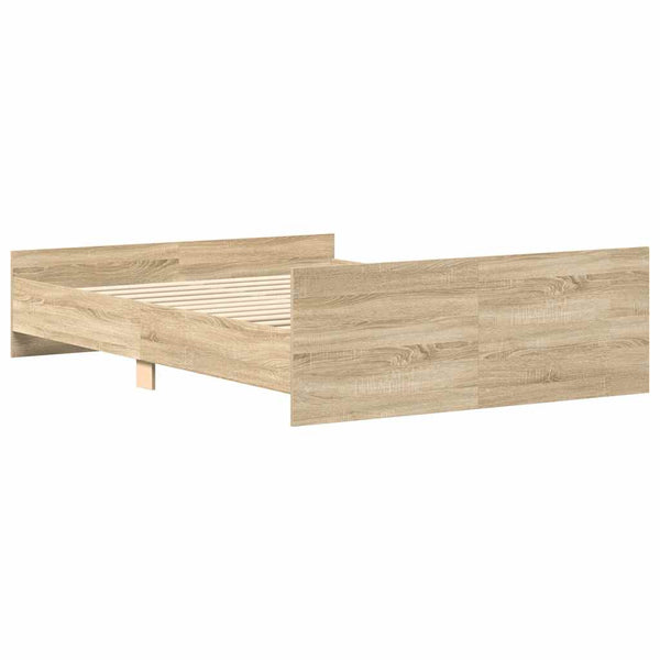 Bettgestell Sonoma-Eiche 135x190 cm