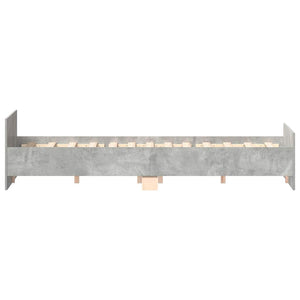 Bettgestell Betongrau 135x190 cm