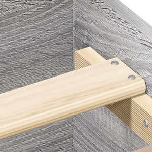 Bettgestell Grau Sonoma 135x190 cm