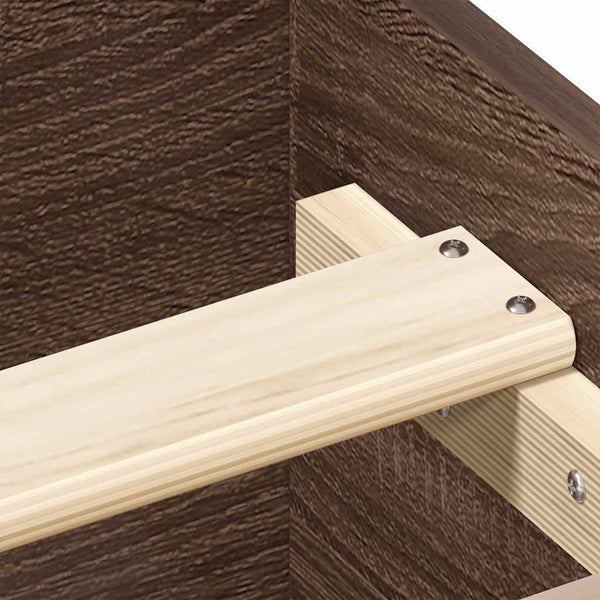 Bettgestell Braun Eiche-Optik 135x190 cm