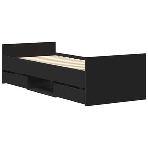 Bettgestell Schwarz 90x200 cm