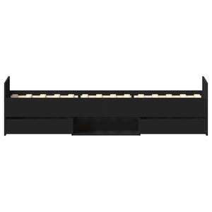 Bettgestell Schwarz 90x200 cm