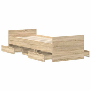 Bettgestell Sonoma Eiche 90x200 cm