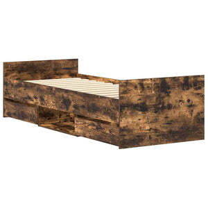 Bettgestell Räuchereiche 90x200 cm